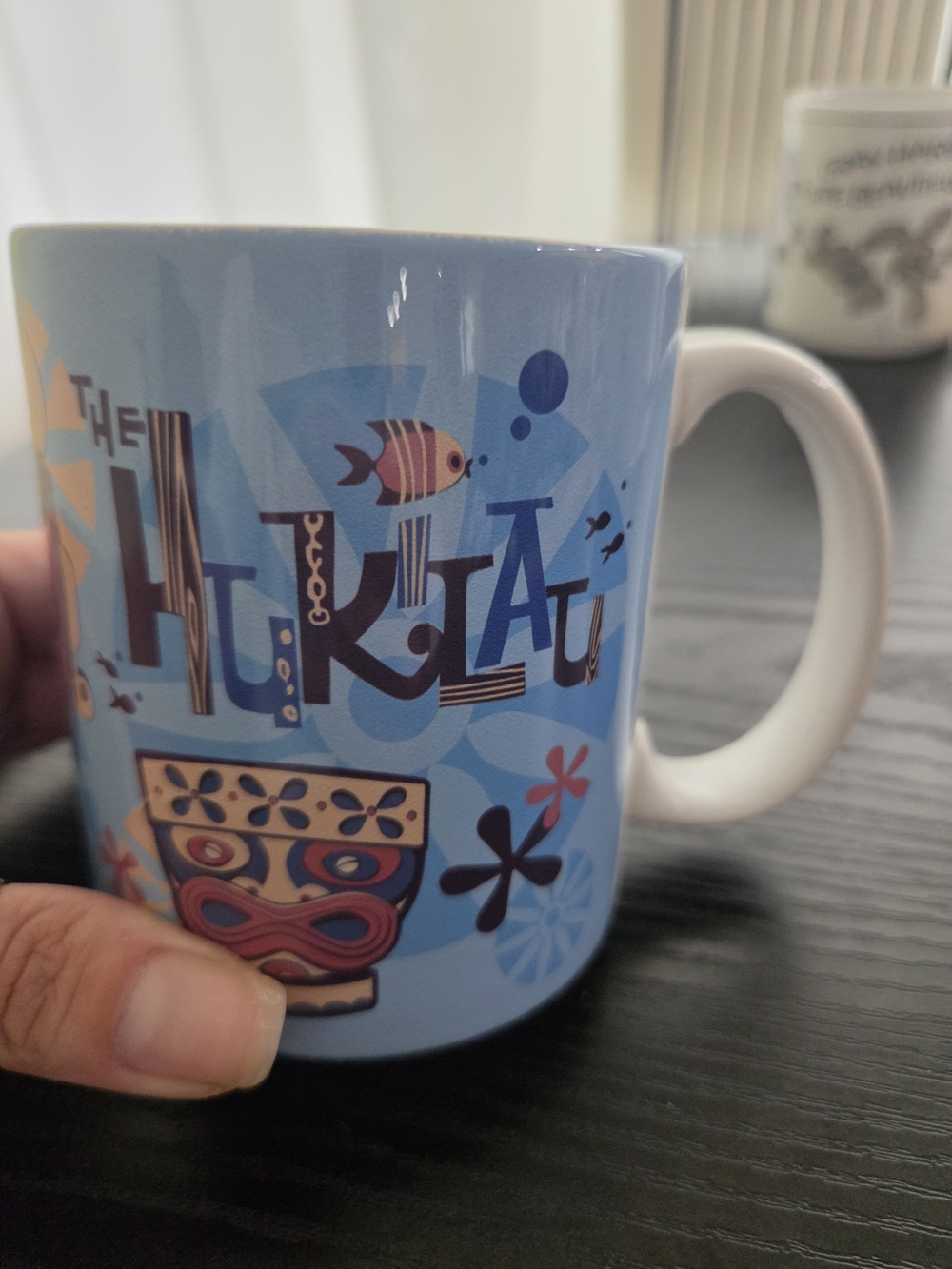 Disney Light Blue Hukilau Ceramic Mug with White Handle
